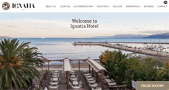 Desktop Screenshot of ignatia-hotel.gr