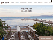 Tablet Screenshot of ignatia-hotel.gr